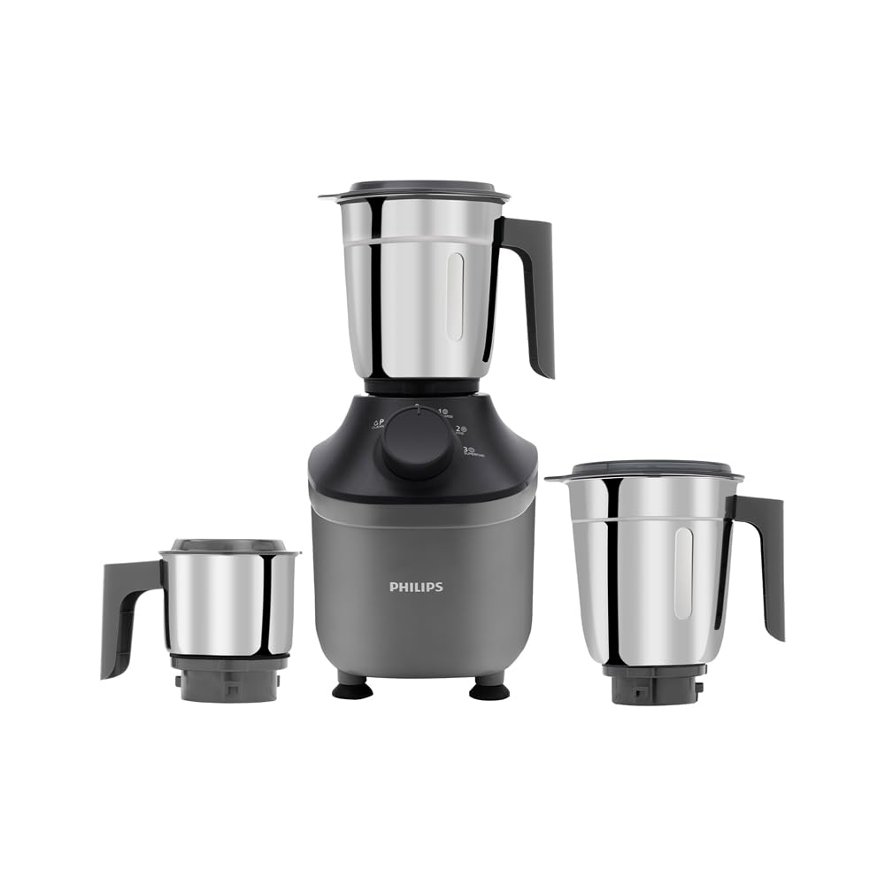 Philips HL7770/00 Mixer Grinder, 800 Watt Powerful motor, 3 Jars,