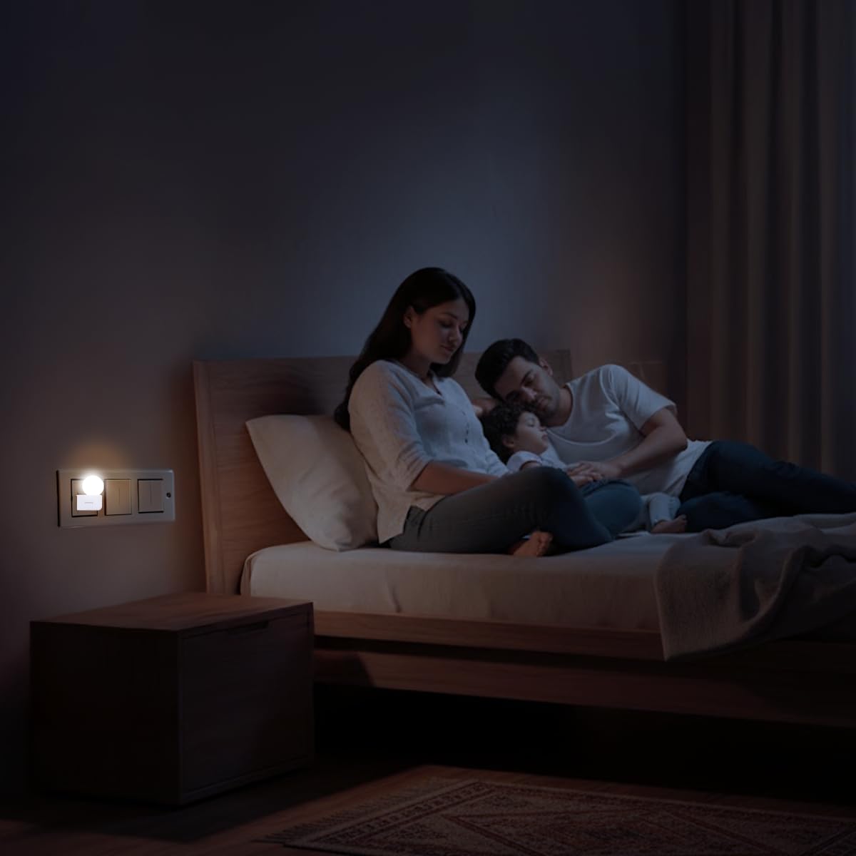 Philips Joy Vision Coral Rush 0.5W LED Night Lamp | Soft White Glow | Energy Efficient | Plug-in Prong Design | Ideal for Bedroom, Kids Room & Hallway (White, Pack of 2)