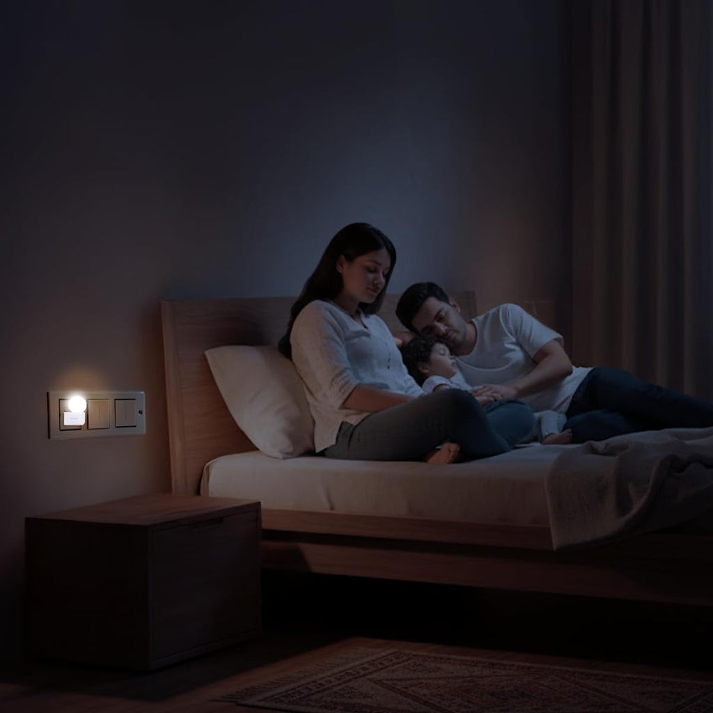 Philips Joy Vision Coral Rush 0.5W LED Night Lamp | Soft White Glow | Energy Efficient | Plug-in Prong Design | Ideal for Bedroom, Kids Room & Hallway (White, Pack of 10)