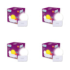 Philips Joy Vision Coral Rush 0.5W LED Night Lamp | Soft White Glow | Energy Efficient | Plug-in Prong Design | Ideal for Bedroom, Kids Room & Hallway (White, Pack of 4)