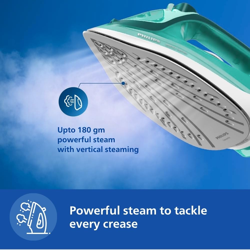 Philips Speed Pro DST3030/70 Steam iron 2400 W Green