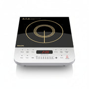 Philips Viva Collection HD4928/01 2100-Watt Induction Cooktop | Fast Gas-Free Cooking | No LPG Required | Preset Indian Menus | Crystal Glass Plate | Auto-Off | Black