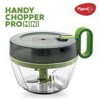 Pigeon  Plastic Mini Handy Pro and Compact Chopper with 3 Blades (400 ml, Grey)