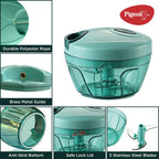 Pigeon Polypropylene Mini Handy and Compact Chopper with 3 Blades for Effortlessly Chopping