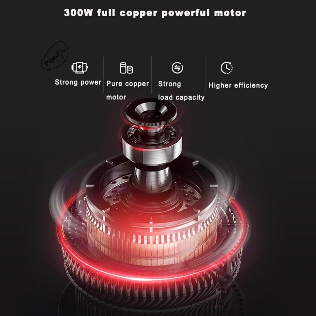 Pigeon Ultra Fast Electric 300 Watts Electric Chopper For Kitchen, Twin Blade Technology, 600 Ml