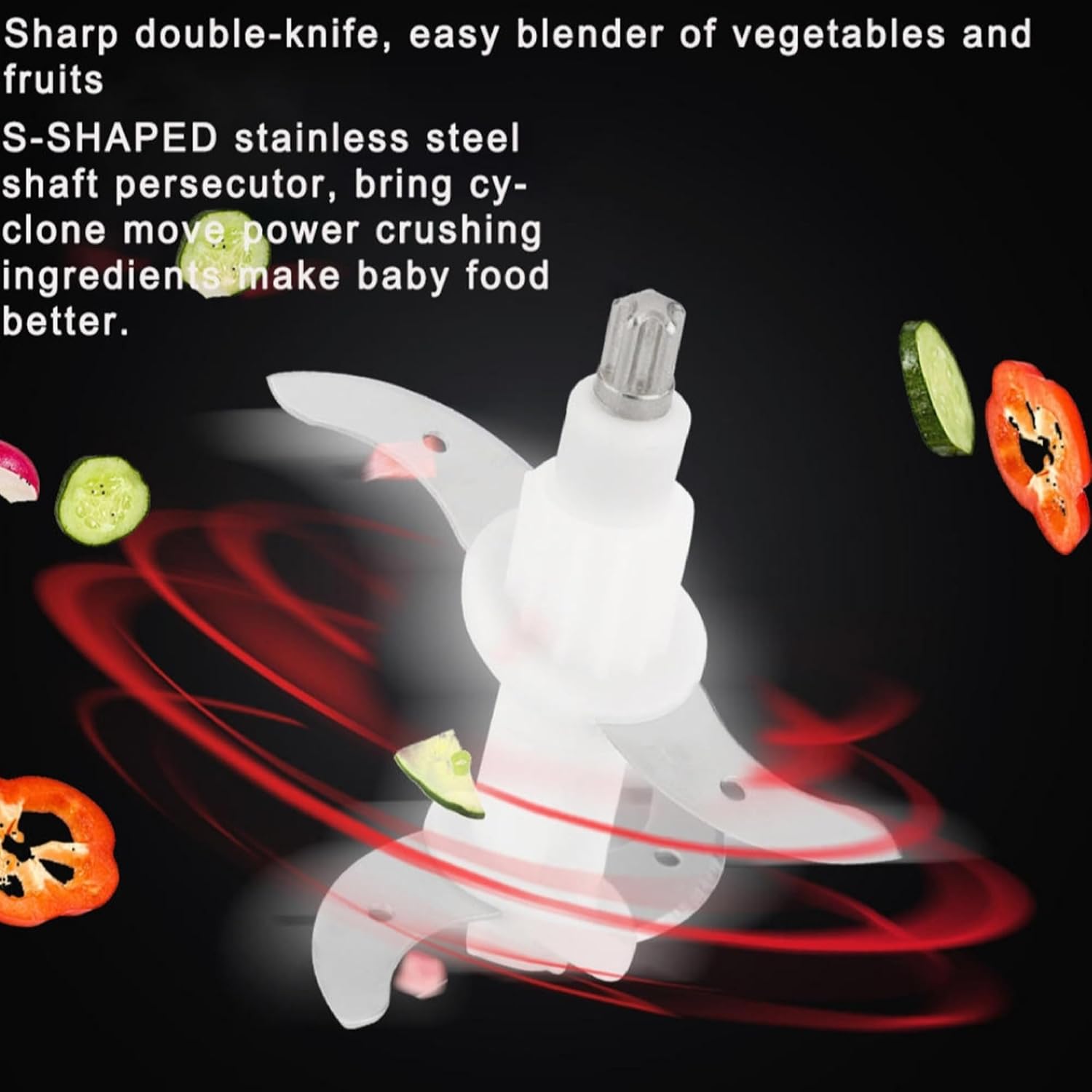 Pigeon Ultra Fast Electric 300 Watts Electric Chopper For Kitchen, Twin Blade Technology, 600 Ml