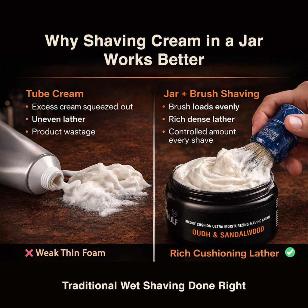 Pink Woolf Shaving Cream for Men 100g