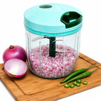 Plastic Manual Vegetable Chopper for Kitchen (Multi Colour) (900 ml)