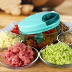 Plastic Manual Vegetable Chopper for Kitchen (Multi Colour) (900 ml)
