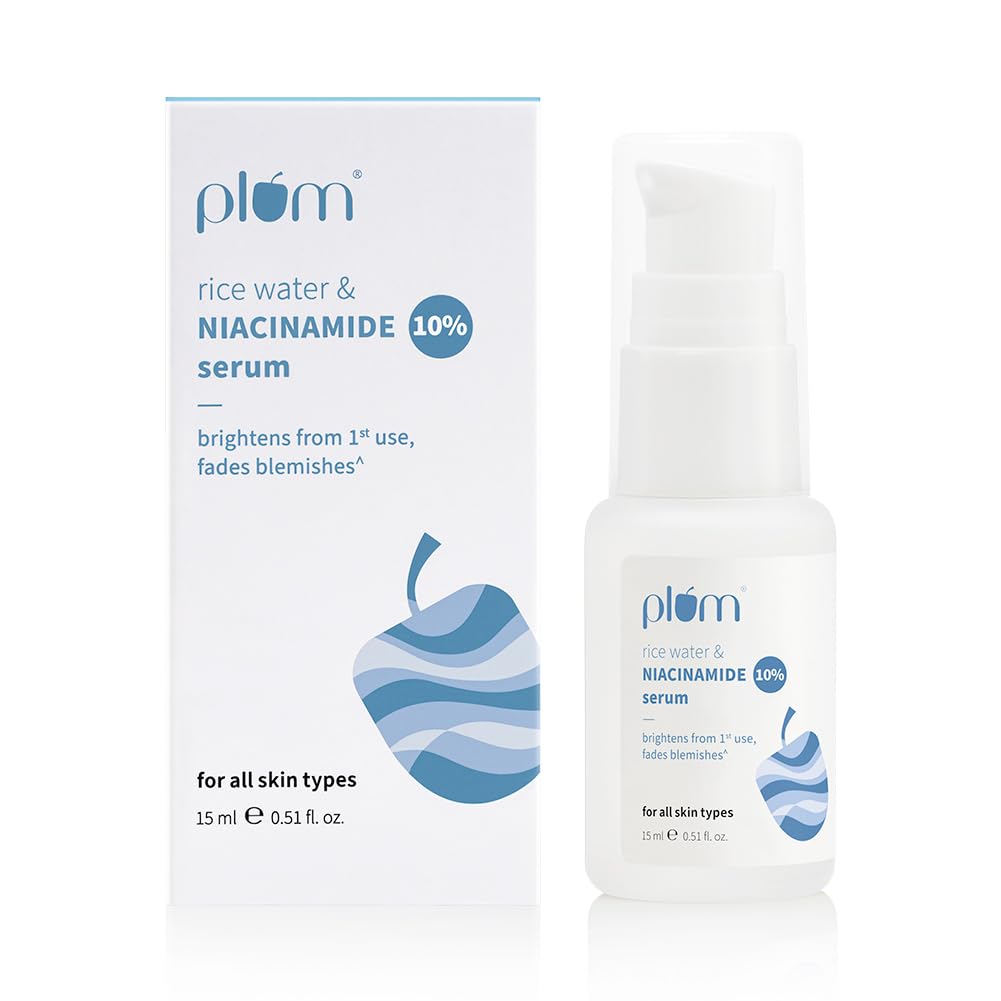 Plum 10% Niacinamide Serum with Rice Water 15ml