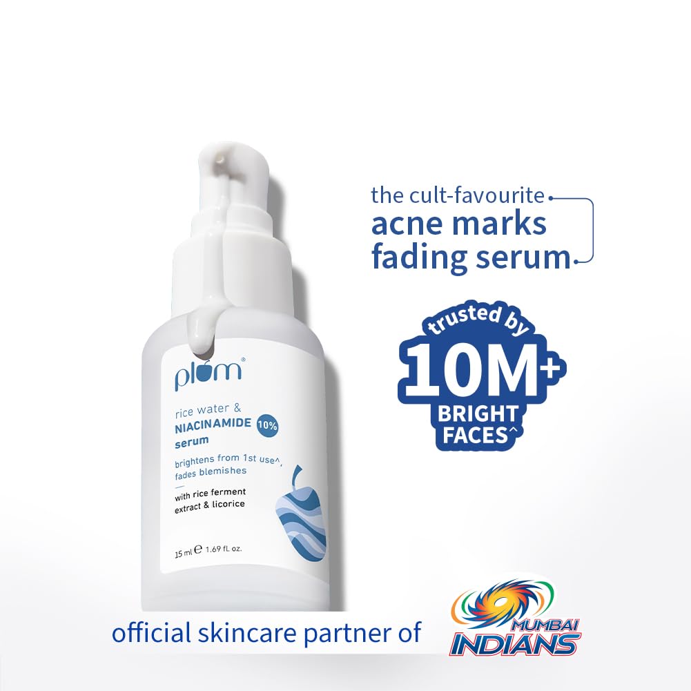 Plum 10% Niacinamide Serum with Rice Water 15ml