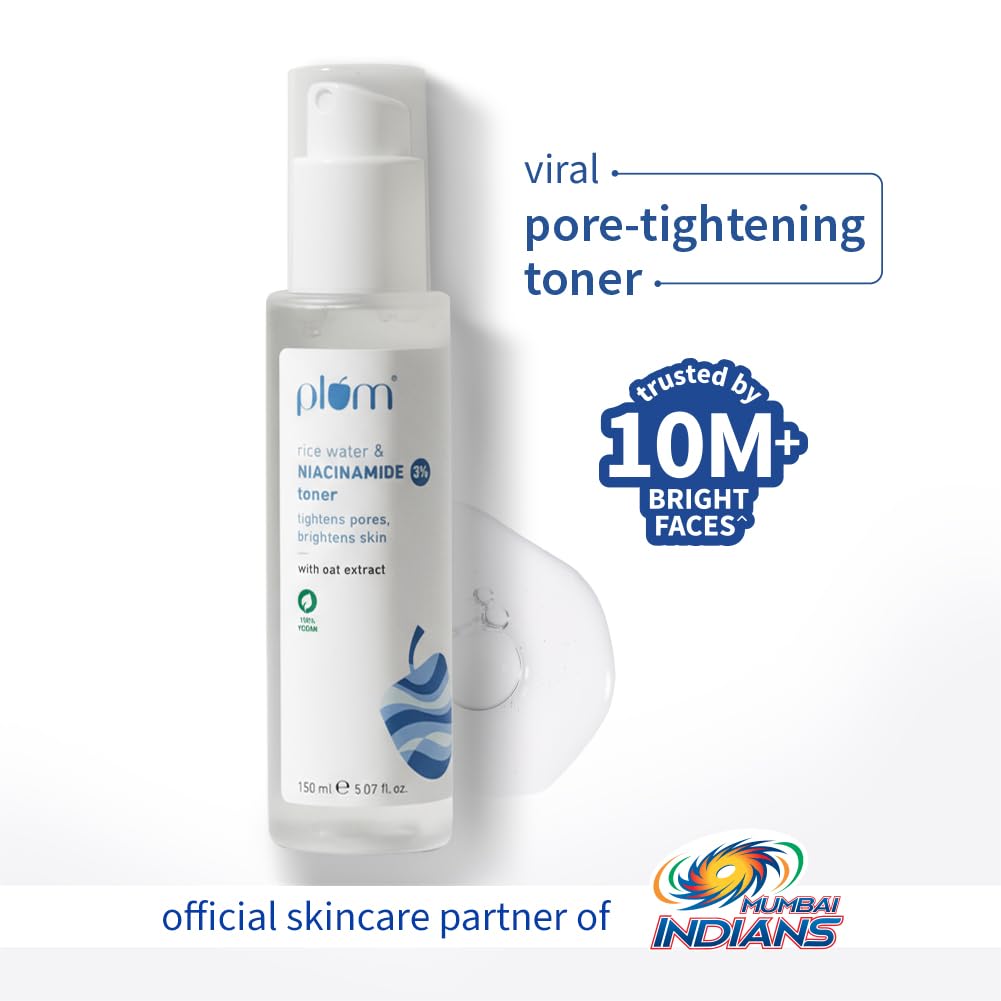 Plum 3% Niacinamide & Rice Water Face Toner 150ml