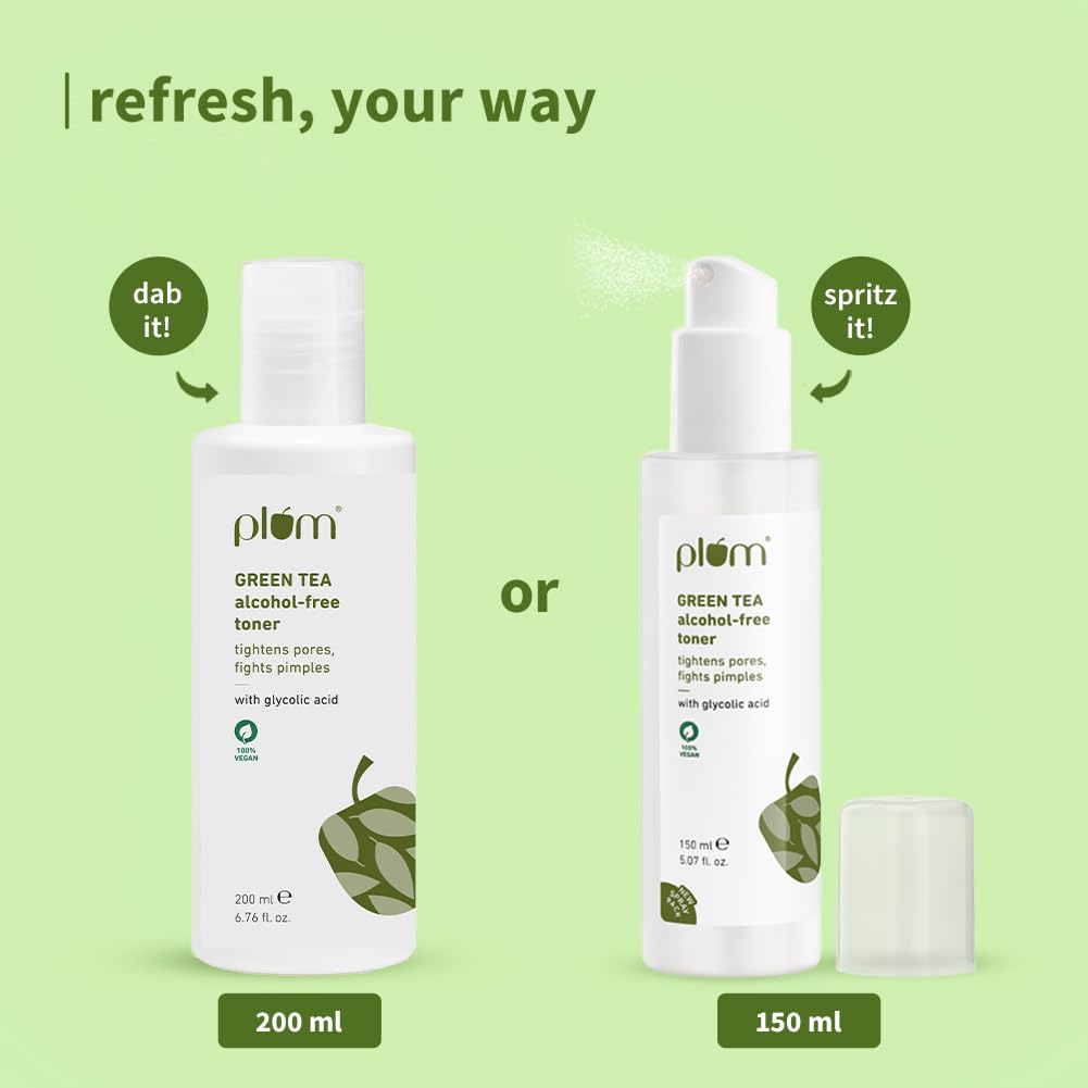 Plum Green Tea Face Toner For Oily 200ml