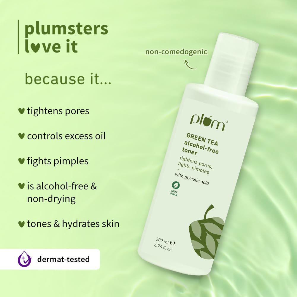 Plum Green Tea Face Toner For Oily 200ml