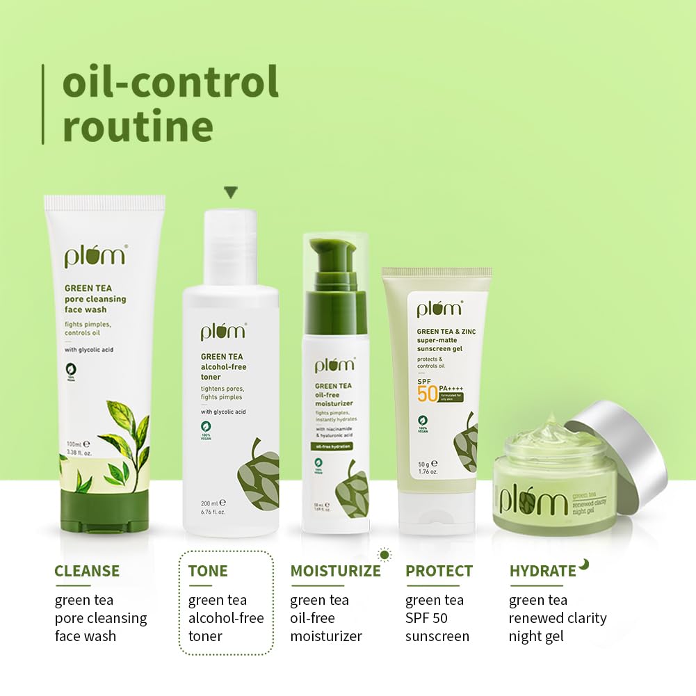 Plum Green Tea Face Toner For Oily 200ml