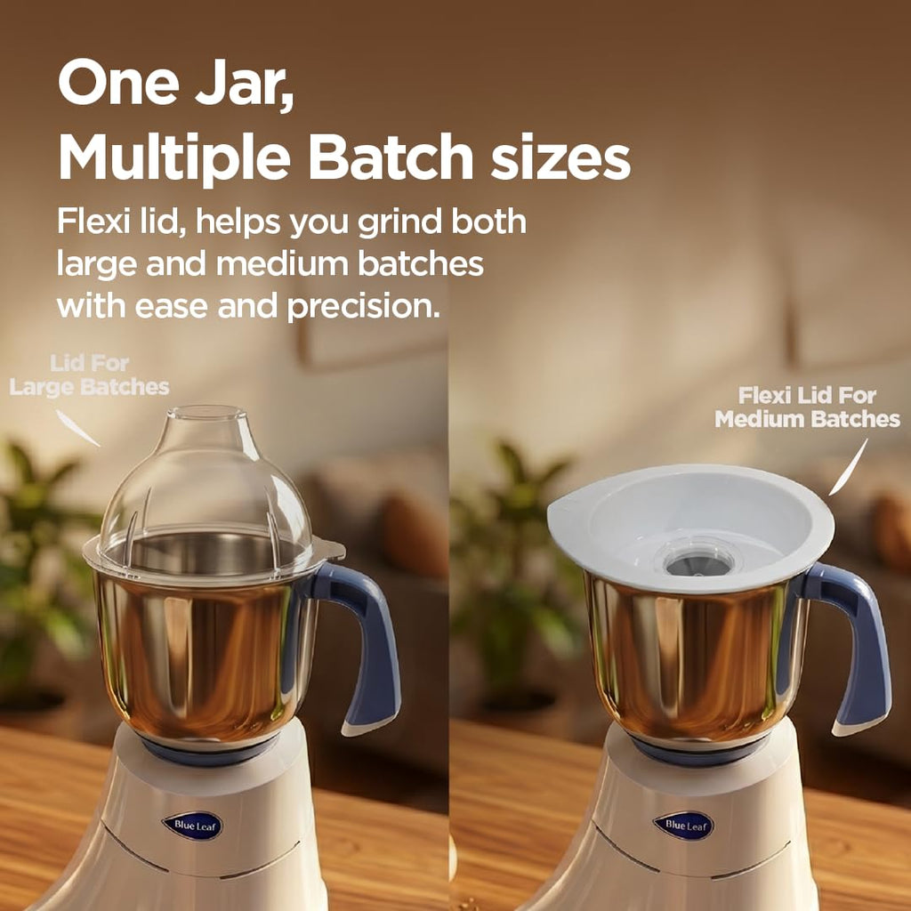 Preethi Diamond 750 Watts Mixer Grinder, 3 Jars (Stainless Steel)