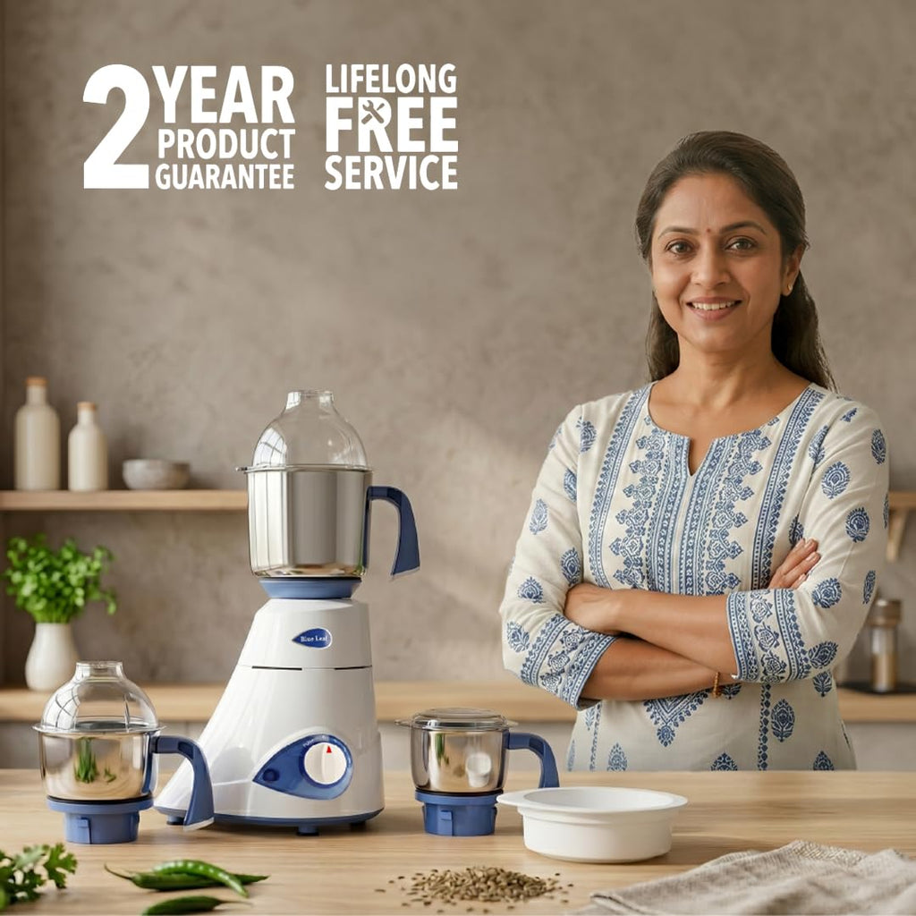 Preethi Diamond 750 Watts Mixer Grinder, 3 Jars (Stainless Steel)