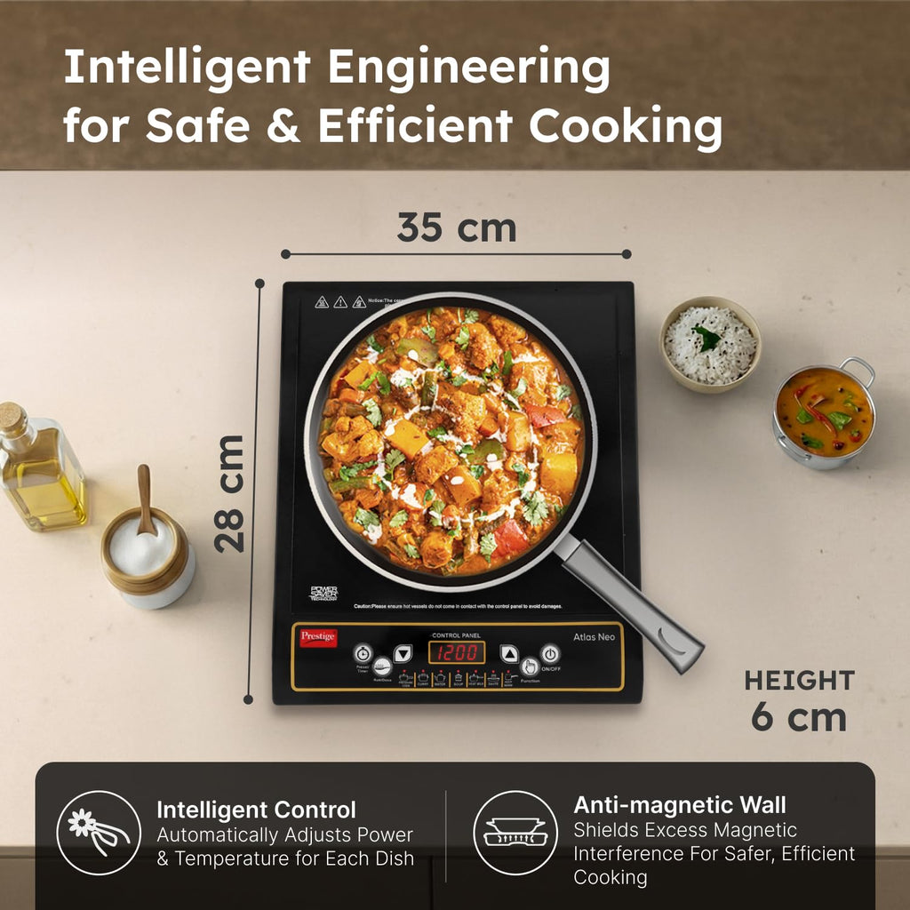 Prestige Induction Cooktop -Bliss 1200 W,Black