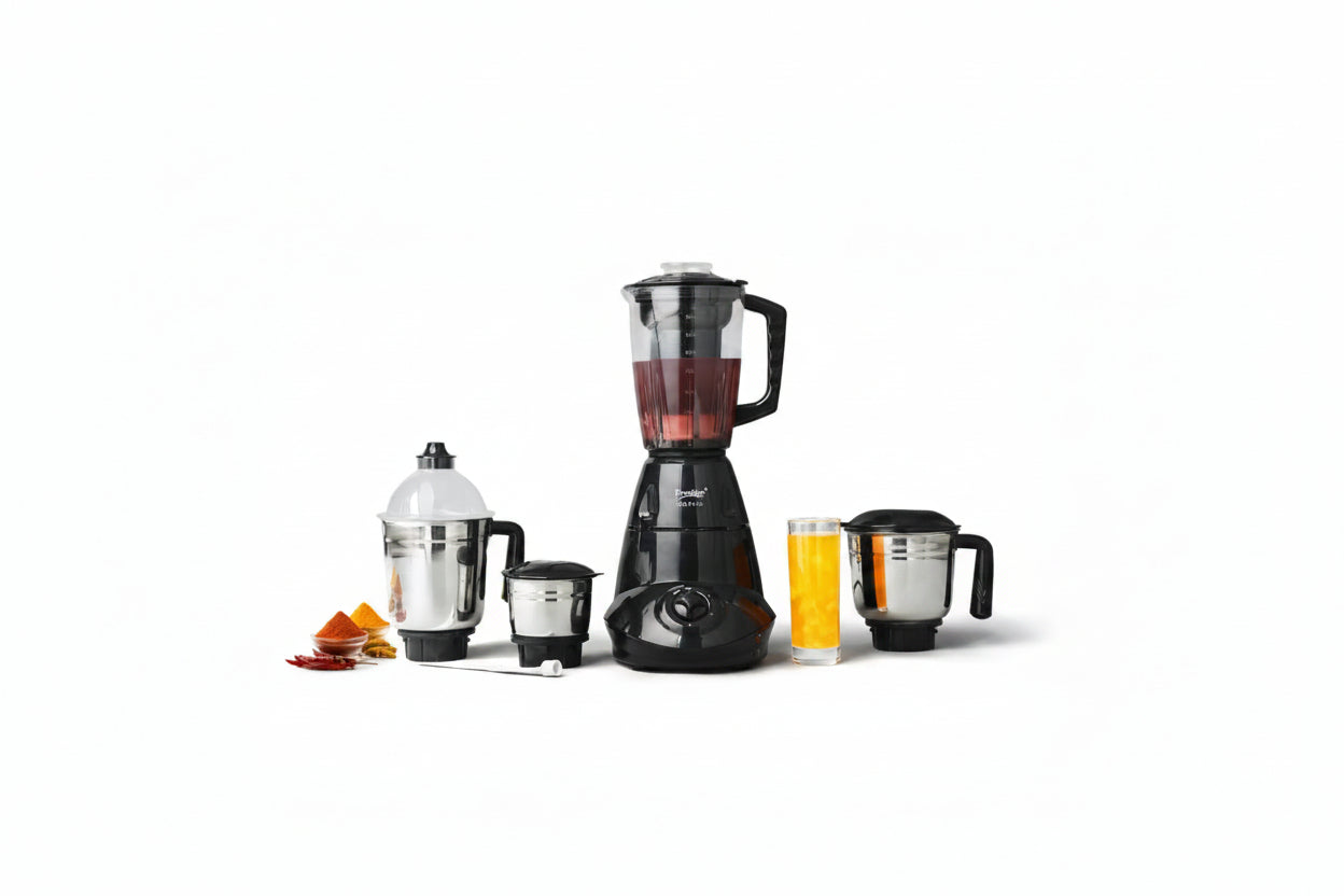 Prestige Iris 750 Watt Mixer Grinder with 4 Jars (3 Stainless Steel + 1 Juicer)