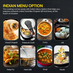 Prestige Iris Sleek 2000 Watts Induction Cooktop-Individual Touch Buttons| 4KV Surge Protection | 8 Preset Indian Menu Options & Timer | Automatic Voltage Regulator | 1Y Warranty | Black|BIS Certified
