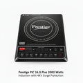 Prestige PIC 16.0 Plus 2000 Watts Induction Cooktop | 4KV Surge Protection | 8 Preset Indian Menu Option with Timer