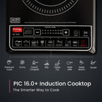Prestige PIC 16.0 Plus 2000 Watts Induction Cooktop | 4KV Surge Protection | 8 Preset Indian Menu Option with Timer
