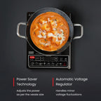 Prestige PIC 16.0 Plus 2000 Watts Induction Cooktop | 4KV Surge Protection | 8 Preset Indian Menu Option with Timer