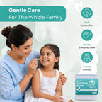 Pure Cotton Buds with Paper Sticks - 200 Counts