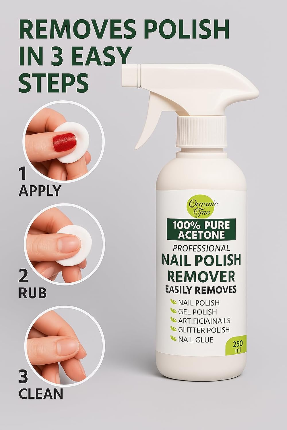 Acetone Nail Polish Remover - 250 ml