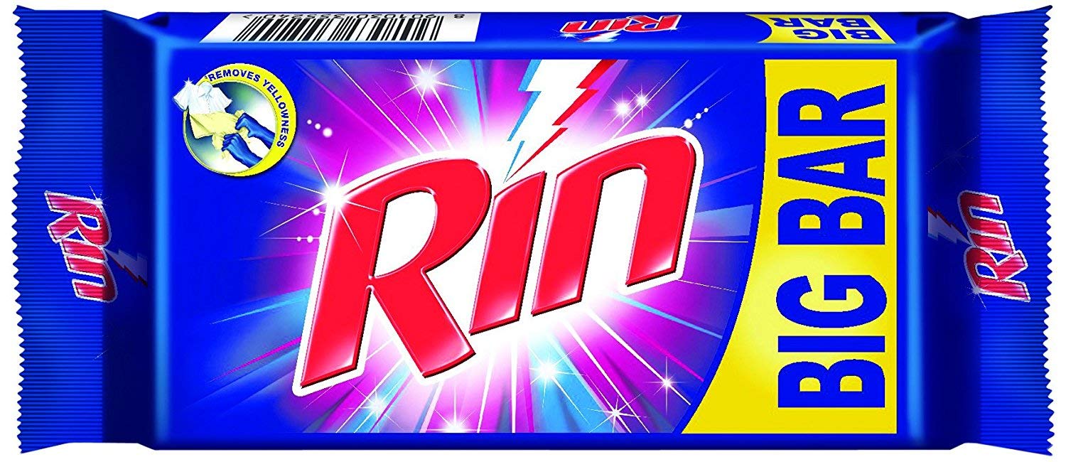 RIN Detergent Bar - 250 g (Pack of 4)