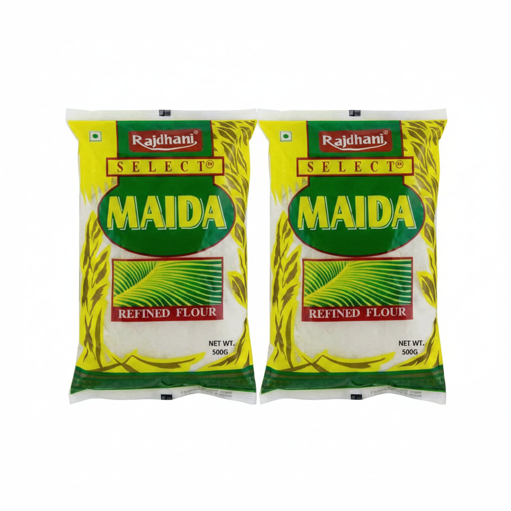 Rajdhani PREMIUM QUALITY MAIDA 500 GRAMS PACK OF 2 (1 kg, Pack of 2)