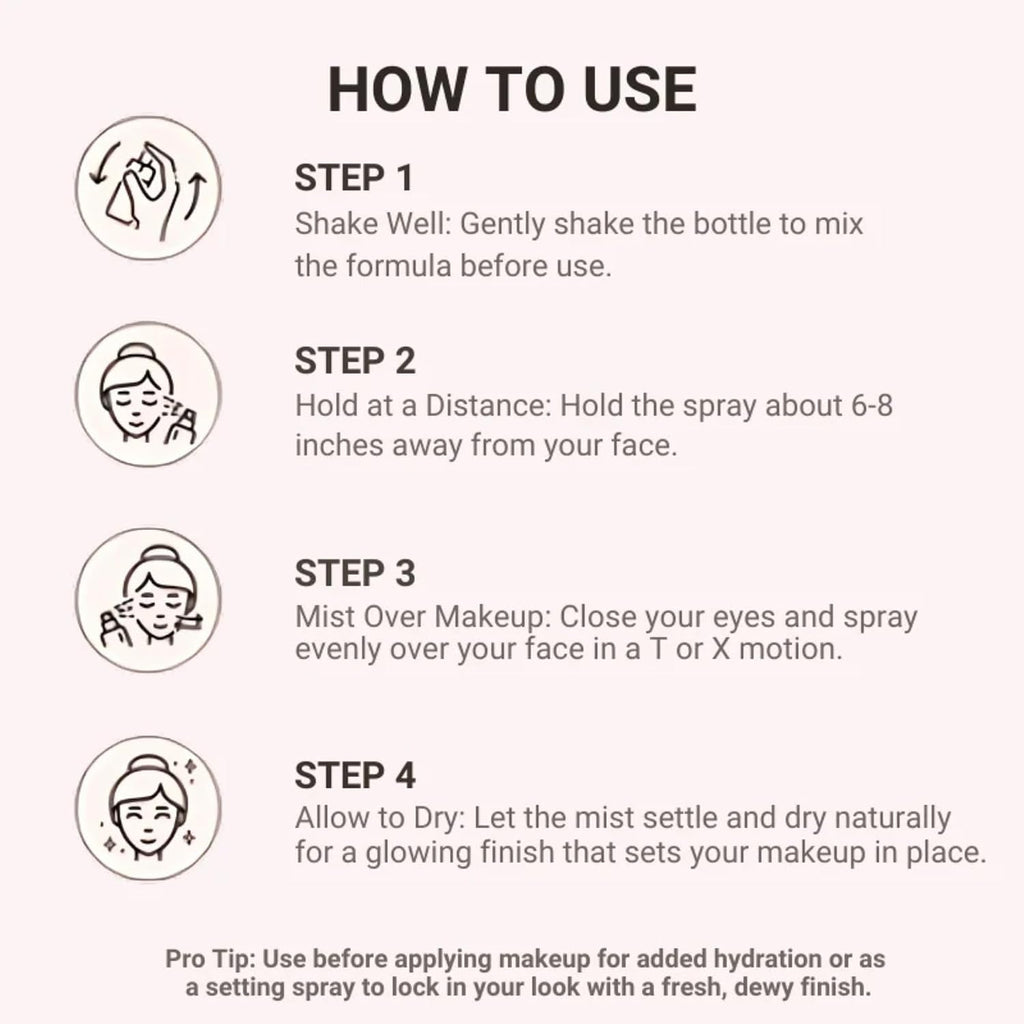 Europe Girl Glow Me Makeup Fixer -03 Sugar Pink Makeup Setting Spray