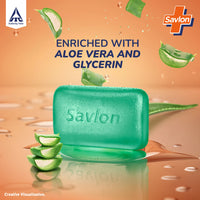 Savlon Aloe Vera with Glycerin Soap Bar, Combo Pack, 125gx8
