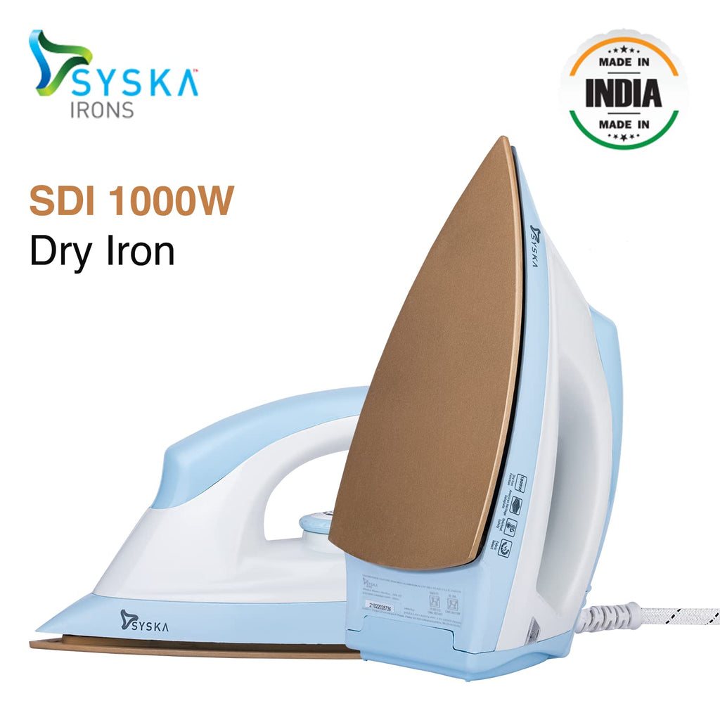SYSKA Iron Press | 2 Year Warranty | Iron Box 1000 W