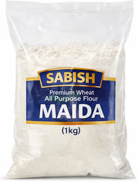SABISH Premium 1Kg Wheat All Purpose Flour (Maida) | Fine & Soft Texture | (1 kg)