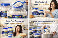 SABISH Premium 1Kg Wheat All Purpose Flour (Maida) | Fine & Soft Texture | (1 kg)