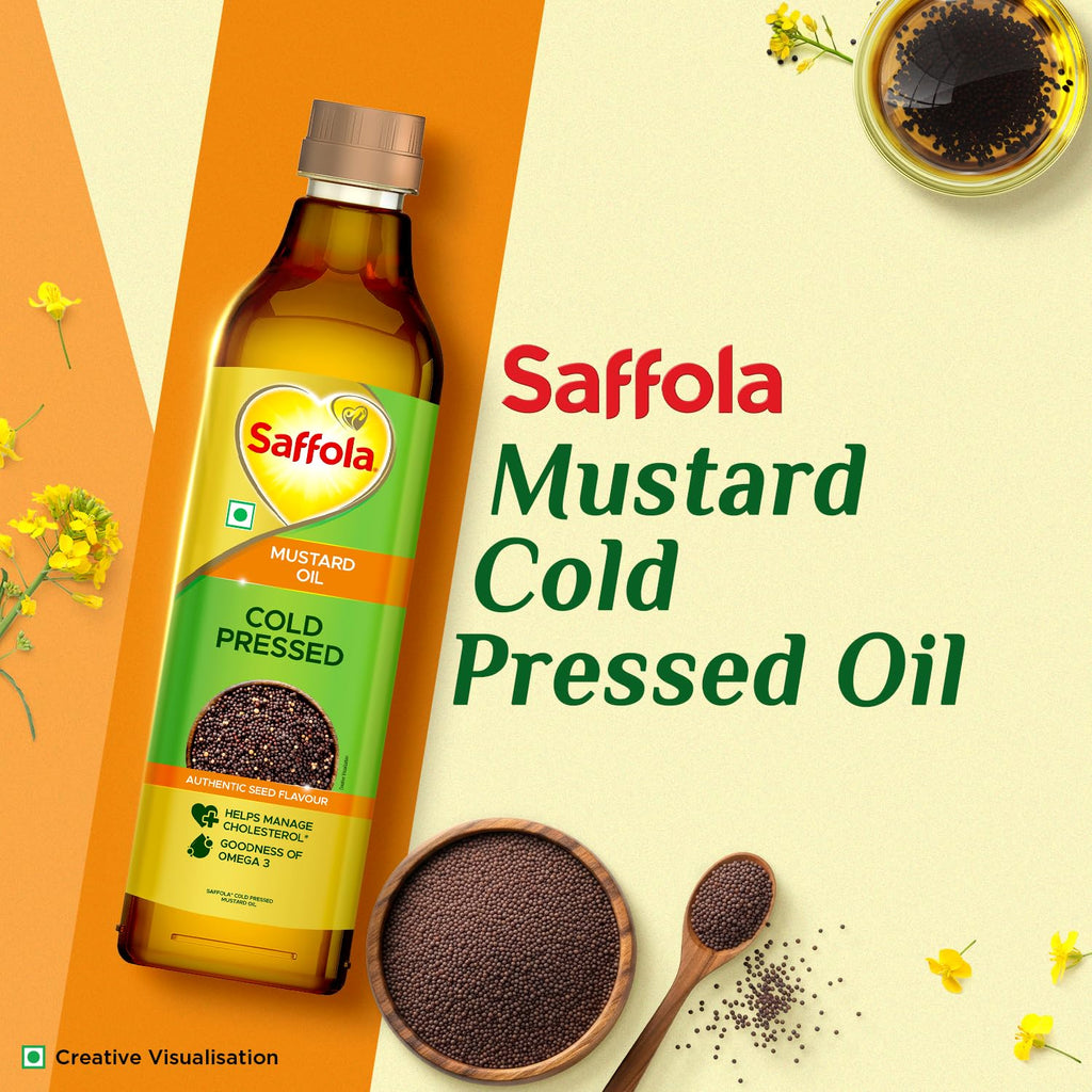 Saffola Cold Pressed Mustard Oil 2L