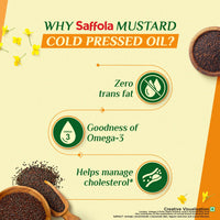 Saffola Cold Pressed Mustard Oil 2L