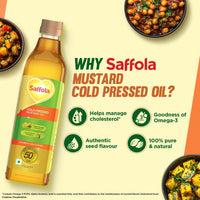 Saffola Cold Pressed Mustard Oil 1L