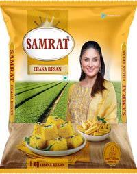 Samrat Besan | Premium Chana Dal Flour | Fine Gram Flour (1 kg)