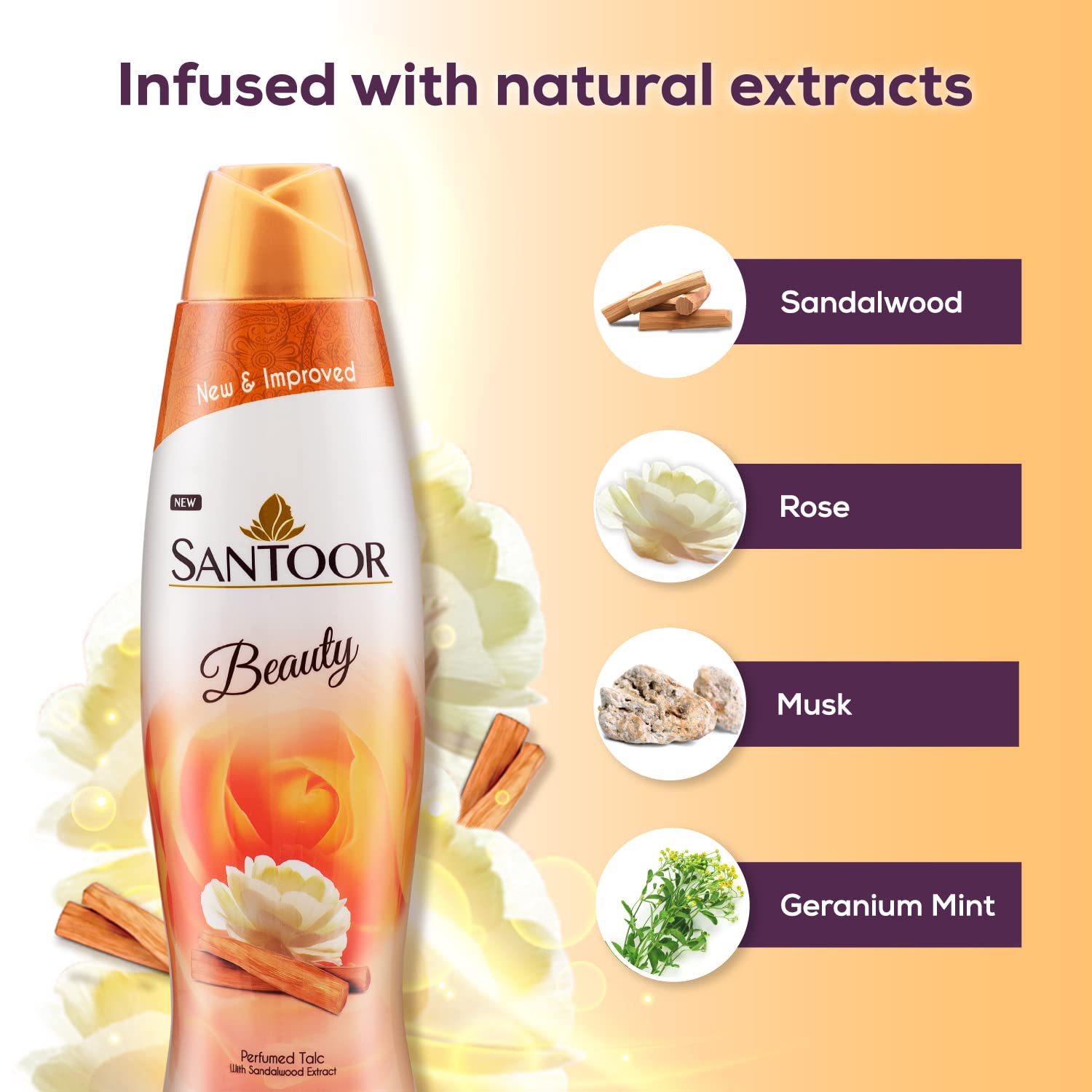 Santoor Beauty Talc (400g)