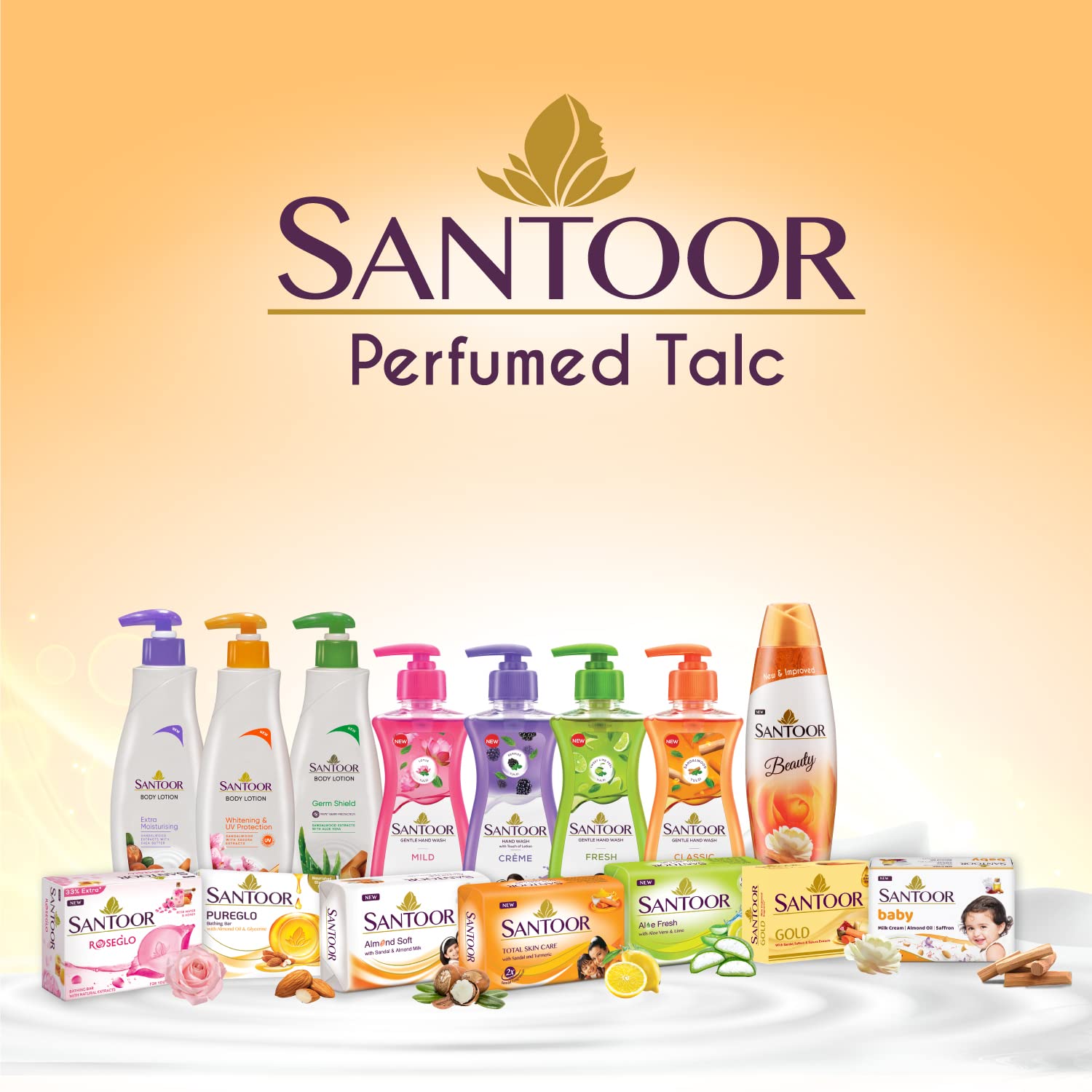 Santoor Beauty Talc (400g)