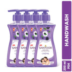 Santoor Crème Handwash 200ml, Pack of 4