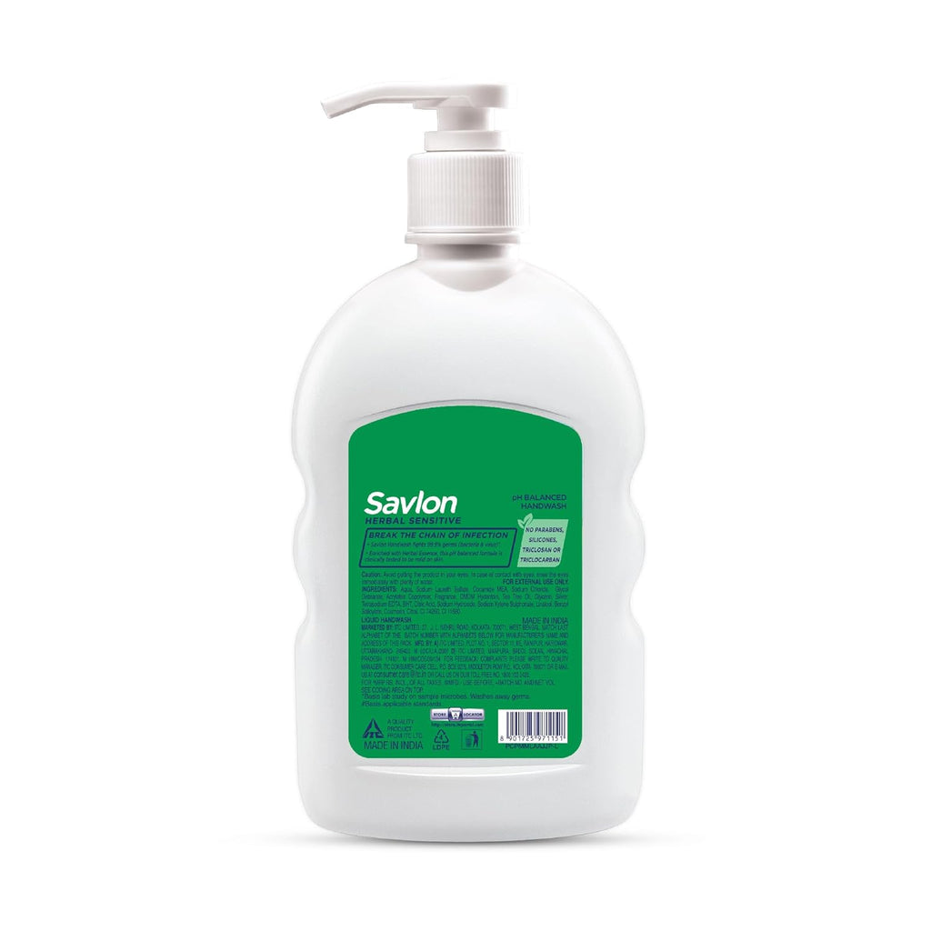Savlon Herbal Sensitive pH balanced Liquid Handwash, 200ml