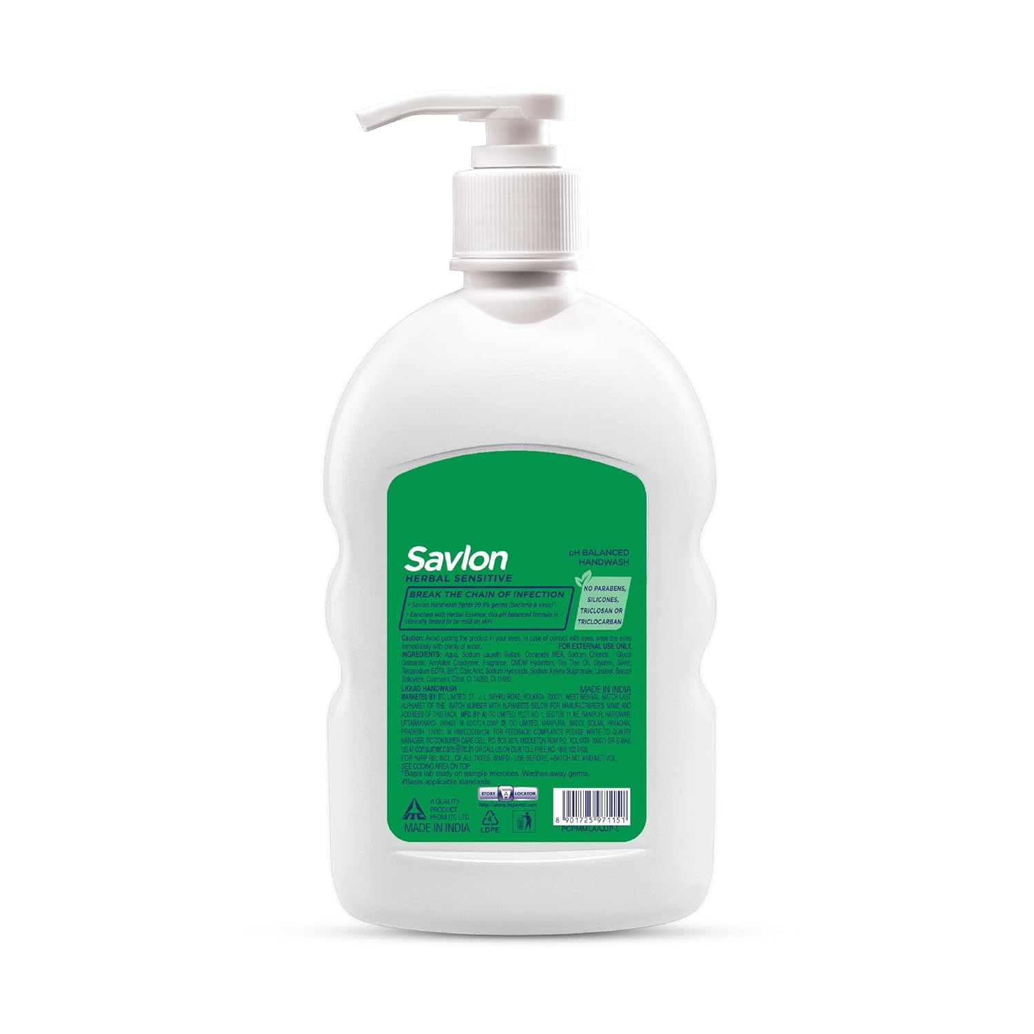 Savlon Herbal Sensitive pH balanced Liquid Handwash, 200ml