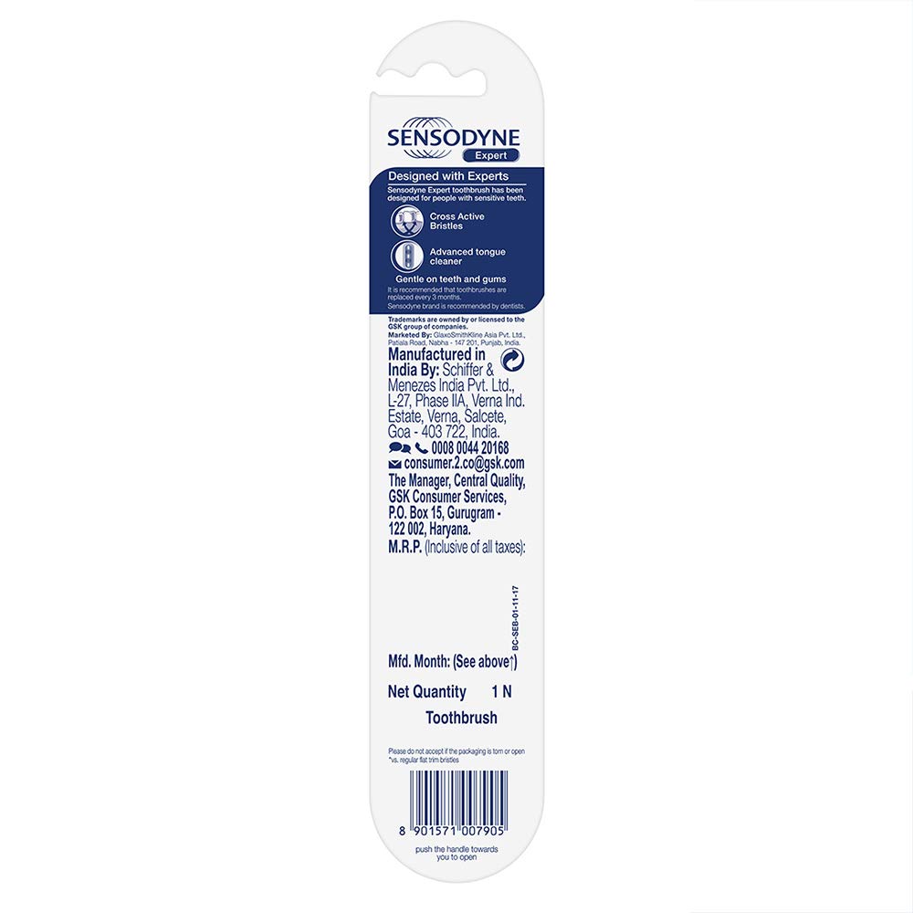 Sensodyne Expert Toothbrush | 20X Slimmer Bristles for Expert Cleaning | Pack of 1 Tooth Brush