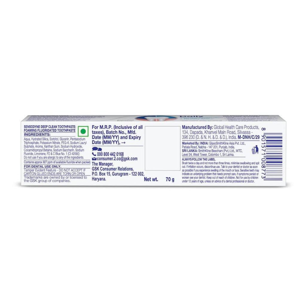 Sensodyne Toothpaste Deep Clean 70 gram