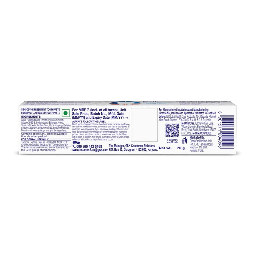 Sensodyne Toothpaste Fresh Mint 75 gram(pack of-1)