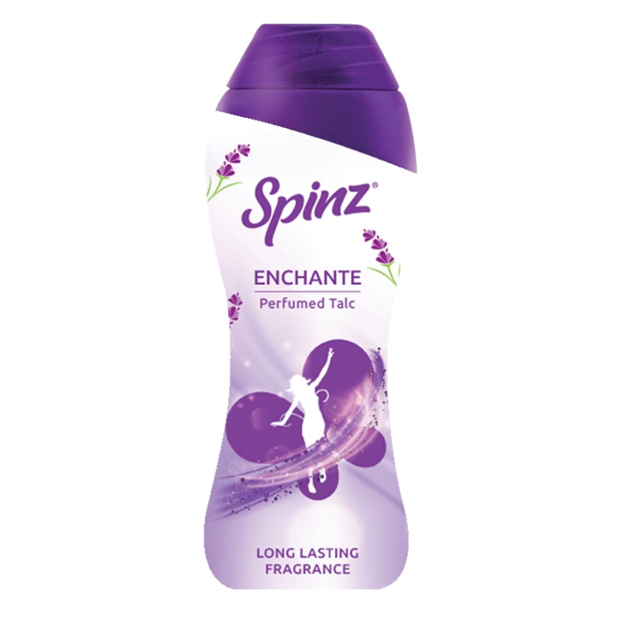 Spinz Talc Enchante Powder with Calcium Carbonate and Silica, Pack of 1, 400gm