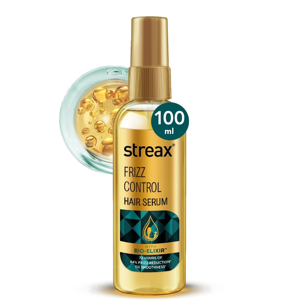 Streax Frizz Control Hair Serum for Dry Frizzy Hair- 100 ml